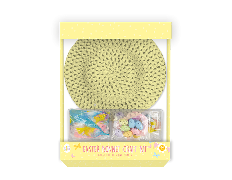 Easter Bonnet Craft Kit - Assorted DIY Easter Headwear for Kids