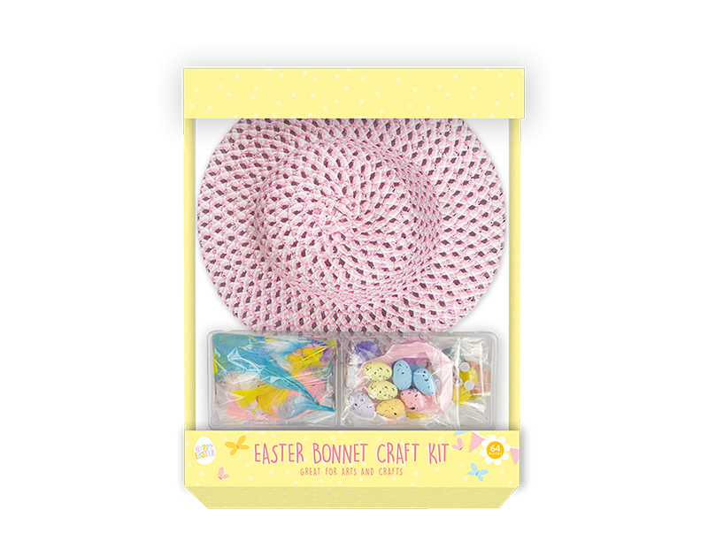 Easter Bonnet Craft Kit - Assorted DIY Easter Headwear for Kids
