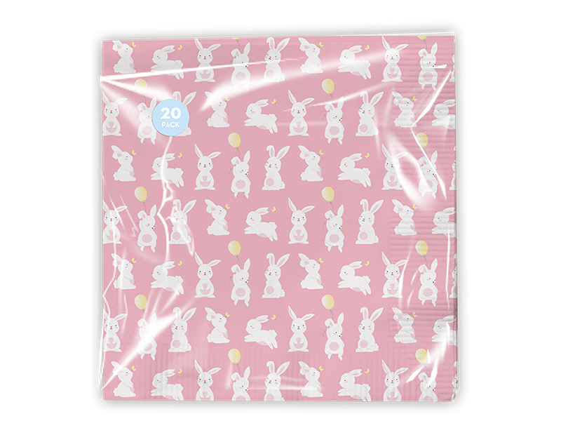 Easter Printed Paper Napkins (Pack of 20 Assorted Designs) - Easter Table Settings & Party Supplies