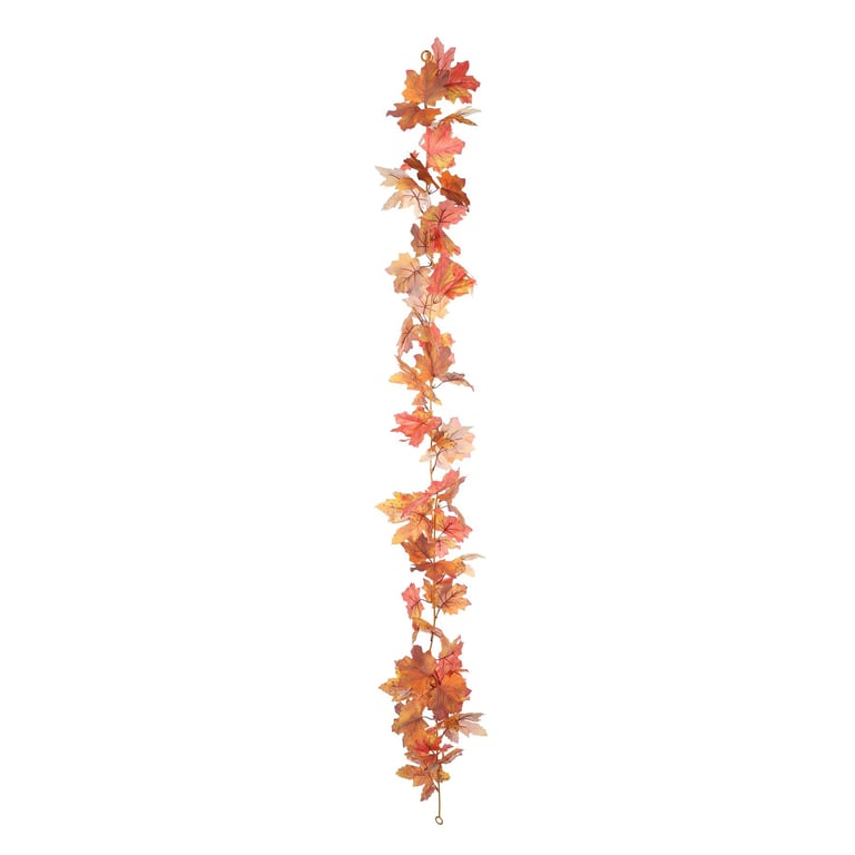 Essential Orange Maple Garland - Autumn Fall Home Decor Decoration