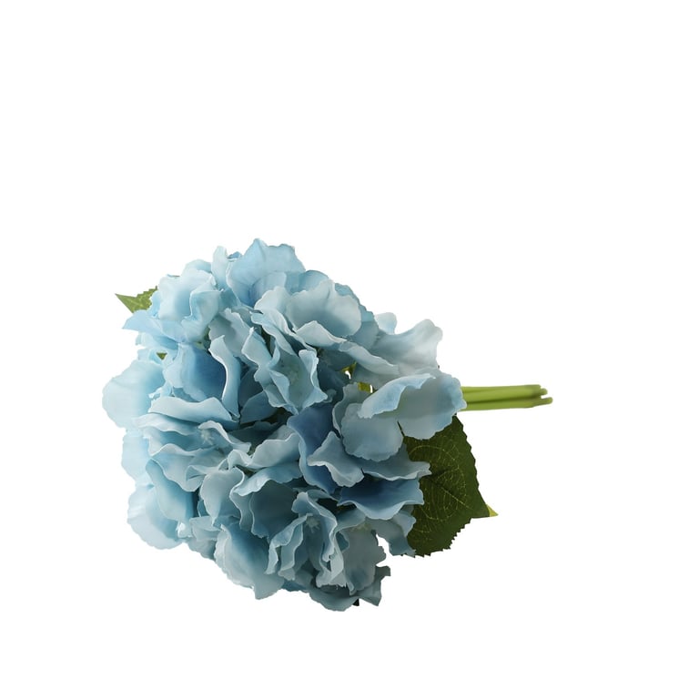 Blue Essential Hydrangea Bouquet - Timeless Garden-Inspired Floral Arrangement for Home Decor and Gift Giving