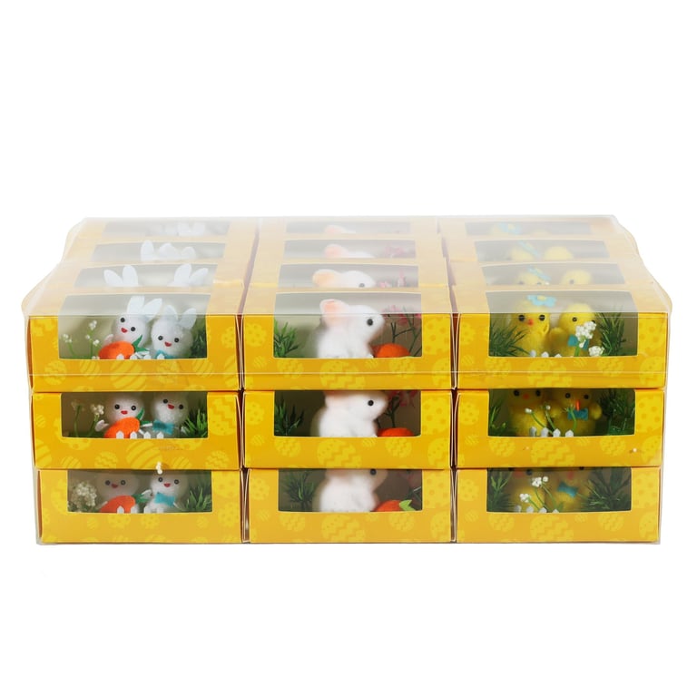 Chicks & Rabbits Display Box - Assorted Home Decor Pet Accessories