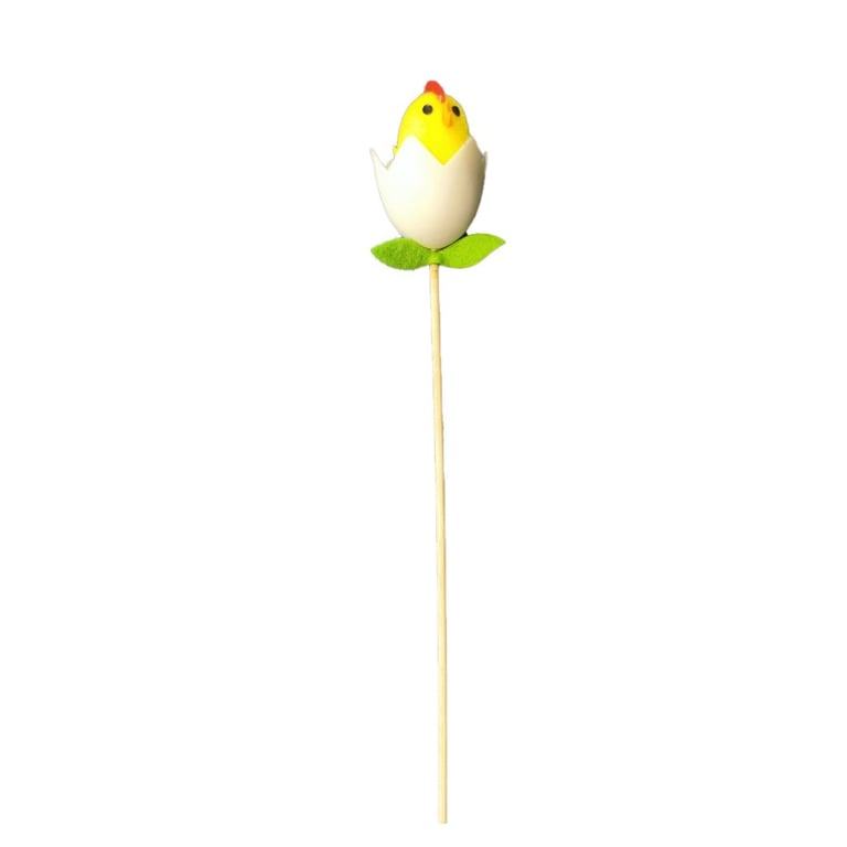 Chick & Egg on Wooden Stick Skewers - Pack of 6 BBQ Grilling Accessories