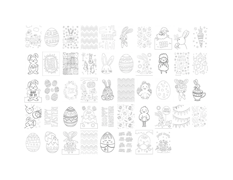 Easter Colouring Book - 48 Page Activity Pack for Kids