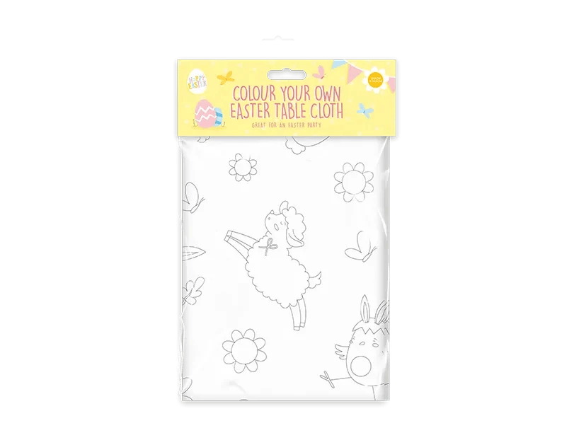 Colour Your Own Easter Table Cloth - DIY Home Decor for a Personal Touch