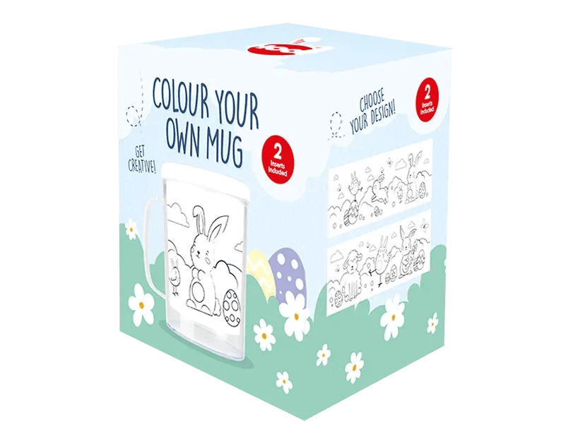 Custom Colour Your Own Easter Mug - Personalizable & DIY Design