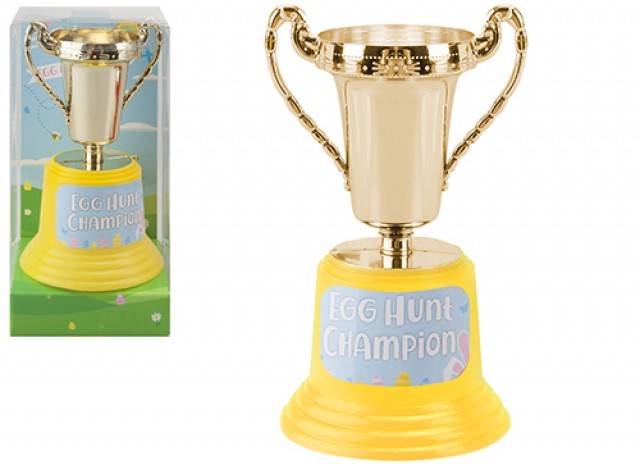 13cm Plastic Easter Egg Hunt Trophy - Perfect Home & Garden Decoration or Game Prize