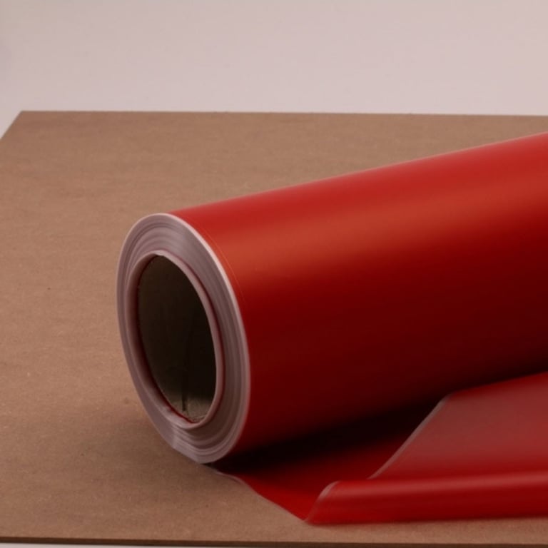 Red Frosted Film - Cake Decorating Paper for Home Baking Supplies and Party Decorations