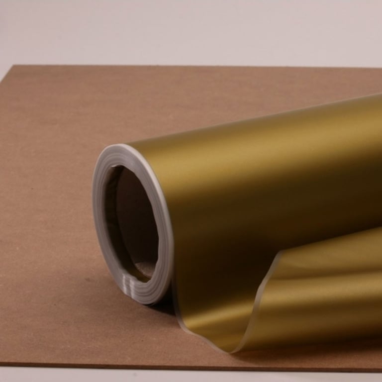 Gold Frosted Film - Decorative Window Frosting and Glass Insulation Solution