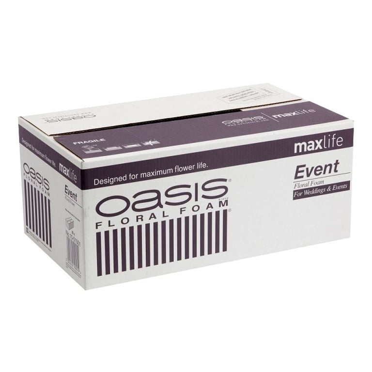 Oasis Event Foam Maxlife Brick Pack - Durable Home Decor Inflatable Party Supplies for Birthday Celebrations (20 pk)