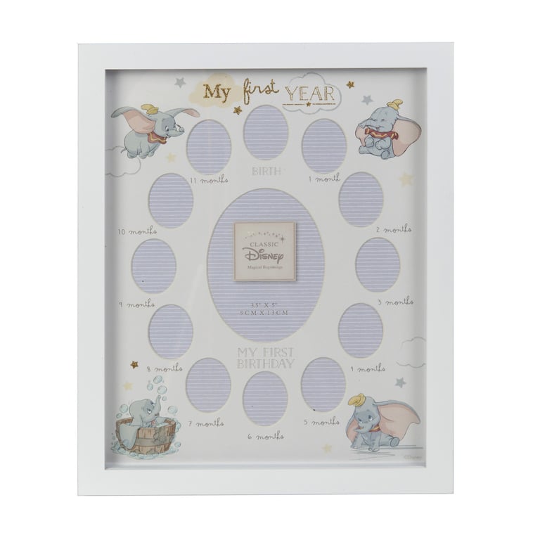 Disney Magical Beginnings Dumbo Frame - Celebrate First Year Milestones and Memories in Style