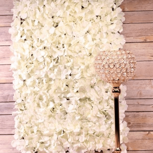 Cream Hydrangea Flower Wall Bundle - 2m x 3m Large Floral Decor for Home Garden