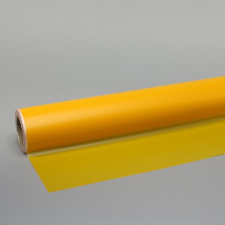 Yellow Frosted Film - 80cm x 80m Home Decor Kitchen Decal & Bathroom Window Film