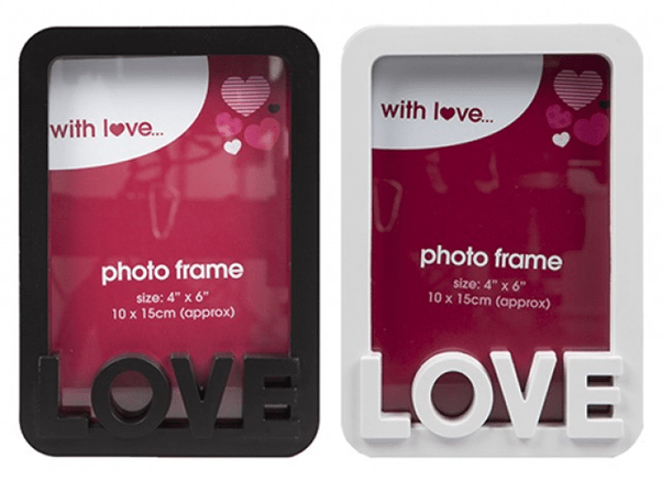 4x6 Love Photo Frame - Classic Home Decor Wedding Picture Frame Set