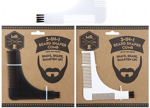 3-in-1 Beard Shape Comb and Brush - Expert Men s Grooming Tool for Facial Hair Care