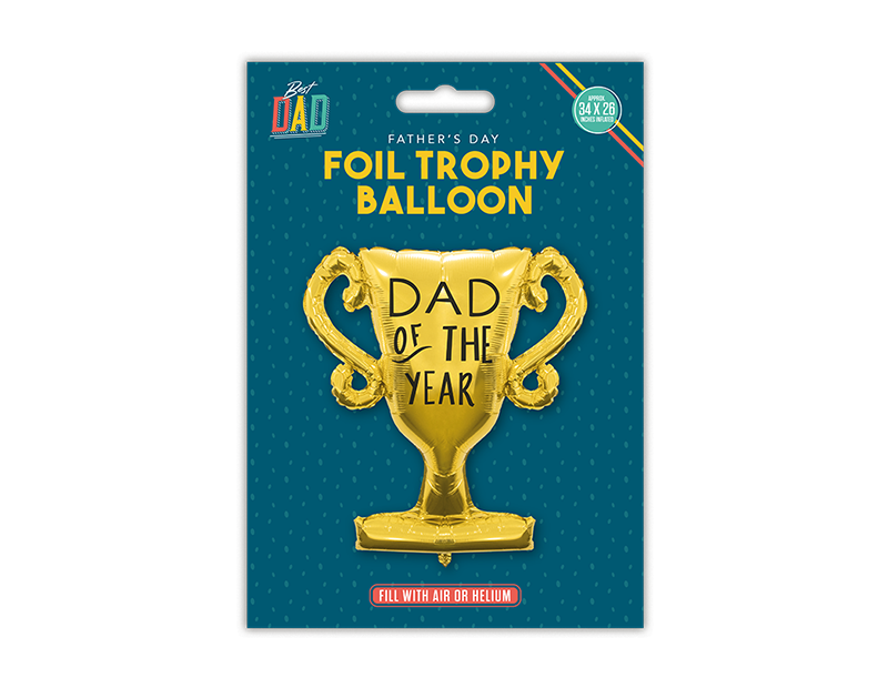 36 Inch Dad Trophy Foil Balloon - Perfect Party Decoration for Father s Day Celebration