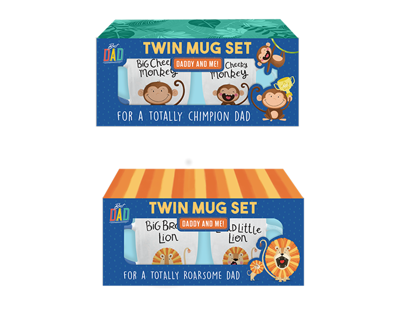 Custom Daddy and Mini Me Mug Set - Adult & Child Matching Mugs