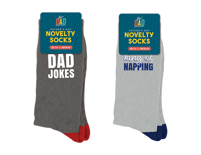 Funny Dad Socks - Unique Fathers Day Presents and Humorous Gifts for Him