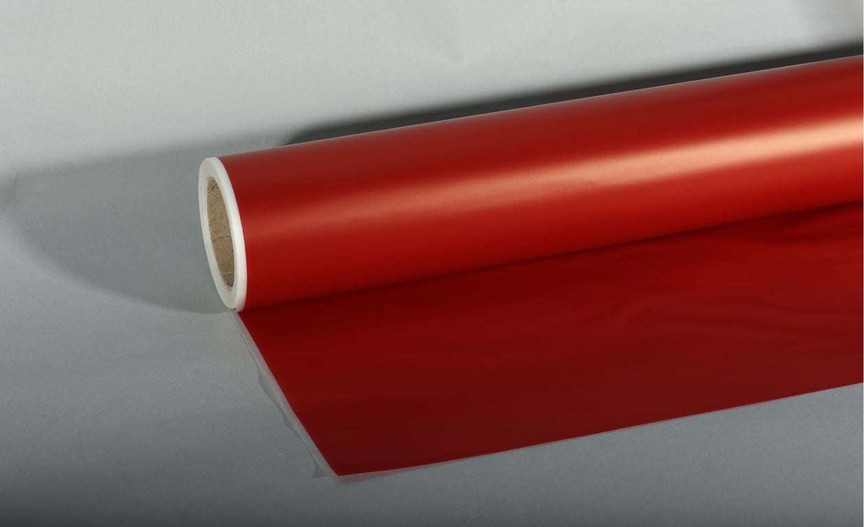 Red Frosted Film - Ideal for Wedding Cake Decor and Home Party Supplies, 50mx80cm Size