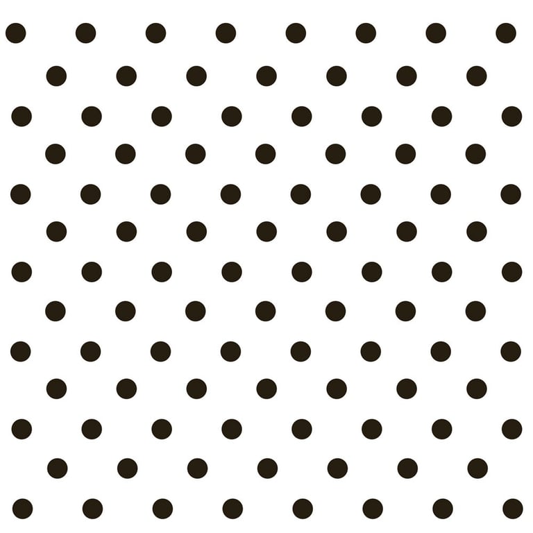 Clear Cello - Black Polka Dot Home Decor Sheet 60mx80cm