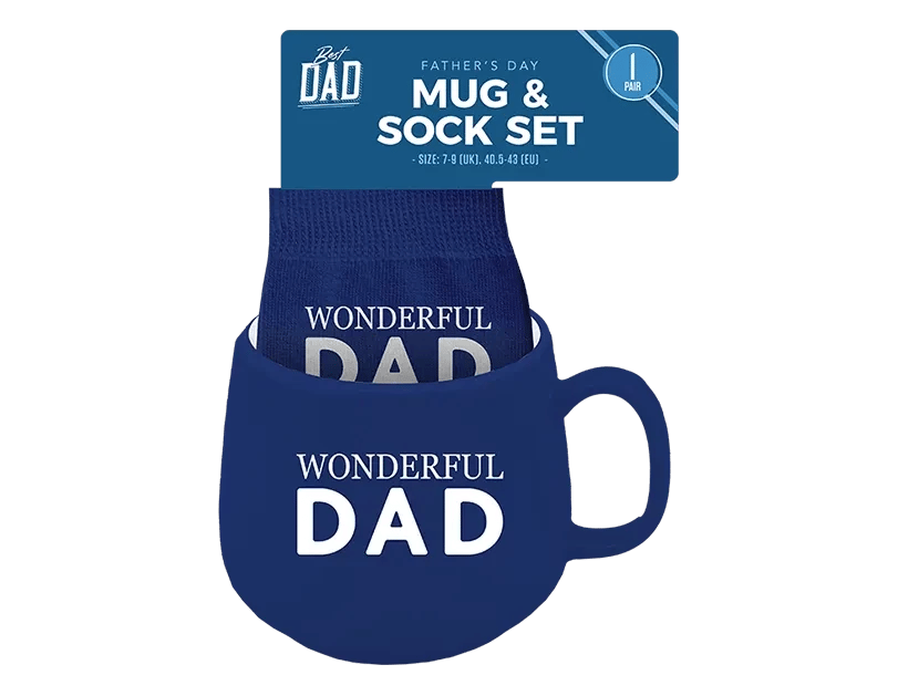 Personalized Father s Day Mug & Sock Gift Set - Home Decor Gifts for Men