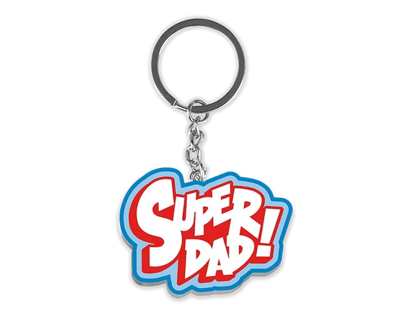 Personalized Durable Super Dad Gift Keychain - Perfect Father s Day Accessory