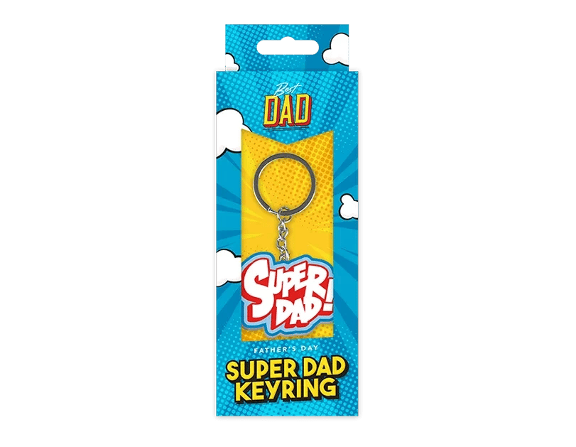 Personalized Durable Super Dad Gift Keychain - Perfect Father s Day Accessory
