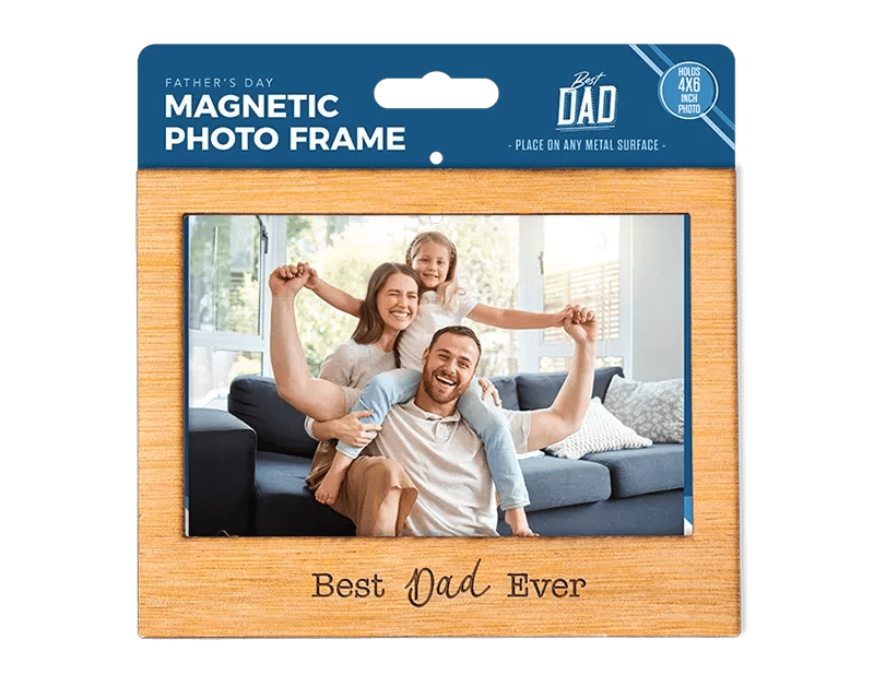 Fathers Day Magnetic Photo Frame - Personalized Home Decor Gift