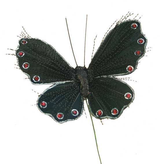 Black Glitter Spray Butterfly - Add Sparkle to Home Decor and Party Supplies