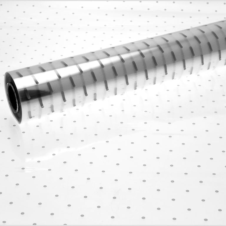 Silver Dots Decorative Cellophane - Party Supplies & Gift Wrapping Paper