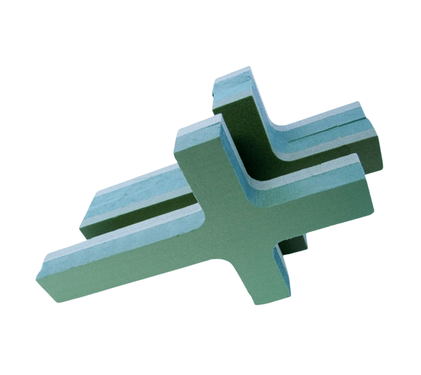 Oasis Wet Foam Frames Crosses 34 (2 pk) - Durable Indoor/Outdoor Wall Decorations for Home Garden