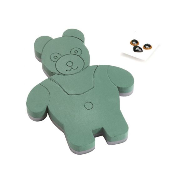 Oasis Wet Foam Standing Teddy Bear Foam Frame - Unique Home Decor Accent for Cozy Living Rooms