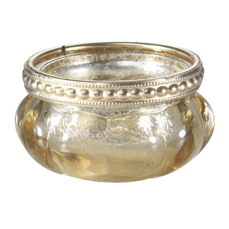 Gold Bubble Tealight Holder - Elegant Candle Stand for Home Decor & Interior Design