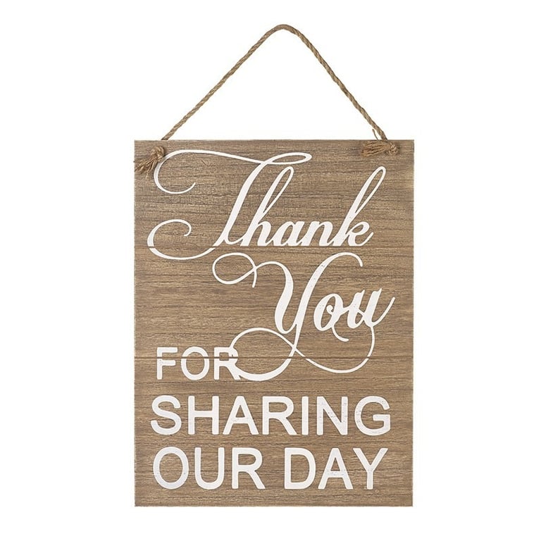 Hanging Thank You Sign - Beautiful Home Decor Wall Art