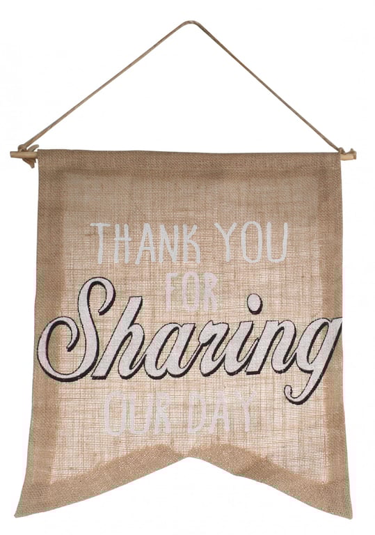 Hessian Hand Held Flag - Outdoor Event Banner for Garden Decoration and Camping