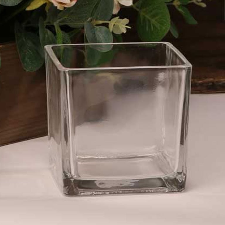 Clear Glass Cube 10cm - Modern Home Decor and Bathroom Decoration Element