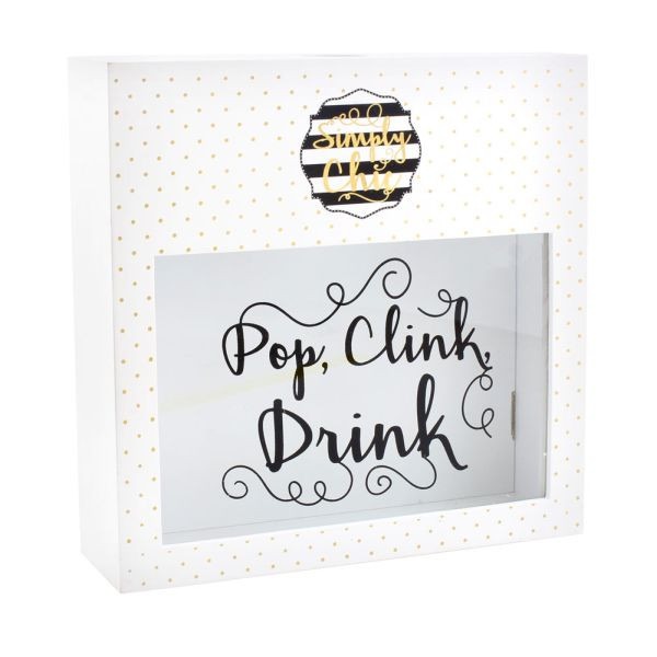Simply Chic Wine Cork Box by Leonardo Collection - Elegant Home Storage Solution