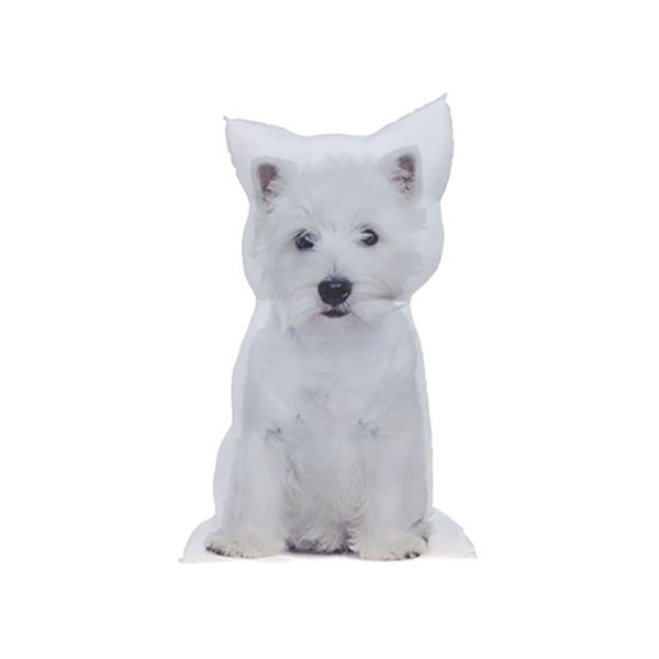 Westie Dog Cushion - Durable Outdoor and Indoor Pet Cushion for Small Dogs