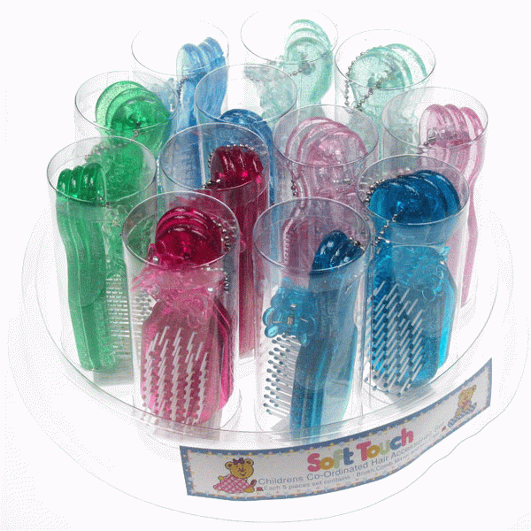 Soft Touch Girls 5-Piece Hair Accessory Set - Stylish Hair Clips and Bands for Kids