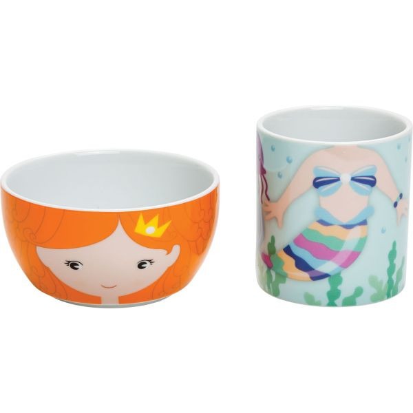 Mermaid Melody Mug & Bowl Set by Suki Gifts - Ocean-Themed Home Decor for Kids