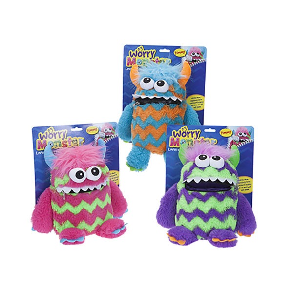 Worry Monster Plush Toy - Soft Stress Reliever with Assorted Colours
