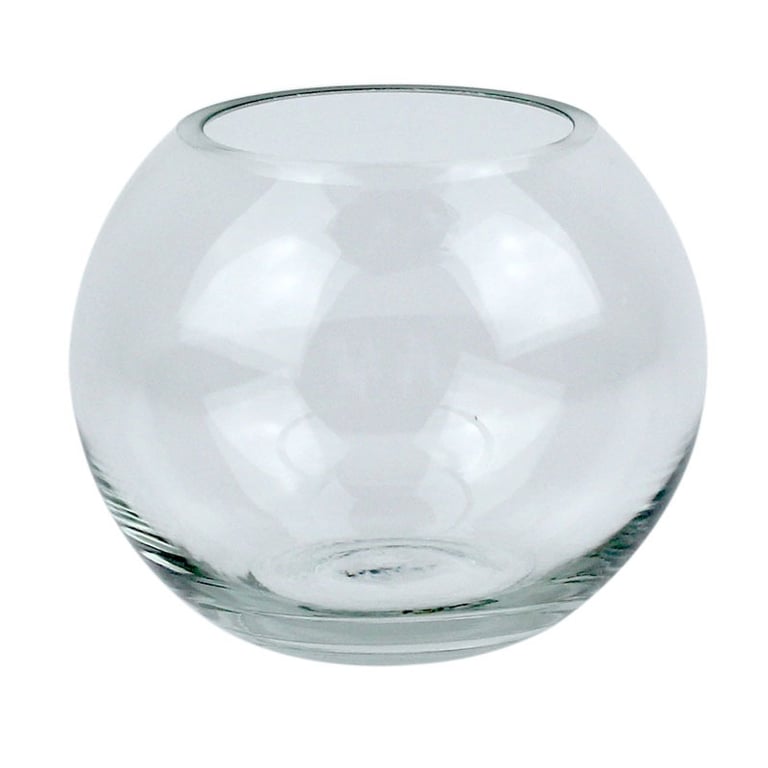 5.5 Inch Fish Bowl Vase for Home Decor - Aquarium Decoration and Plant Pot
