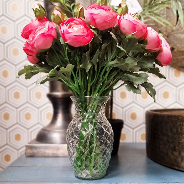 Textured Sweetheart Vase - 19cm Home Decor Accent