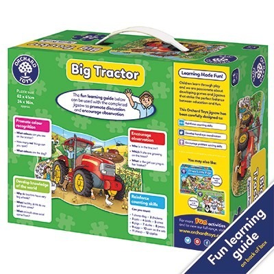 Big Tractor Jigsaw Puzzle - Large Format Farm Life Puzzle for Home Entertainment