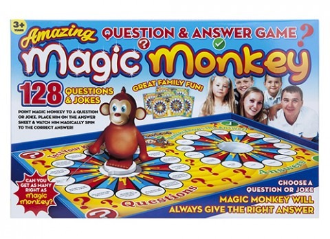 Magic Monkey Question & Answer Game - Family Fun and Interactive Learning for Kids