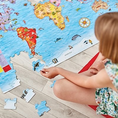 World Map - Educational Wall Art and Home Decor Poster for Travel Inspiration