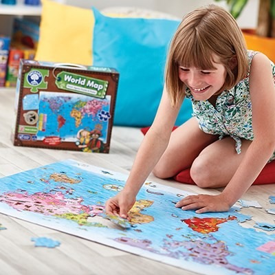 World Map - Educational Wall Art and Home Decor Poster for Travel Inspiration