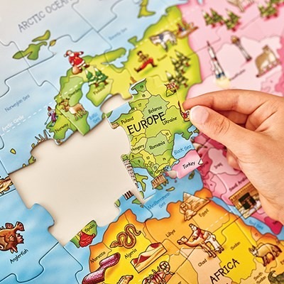 World Map - Educational Wall Art and Home Decor Poster for Travel Inspiration
