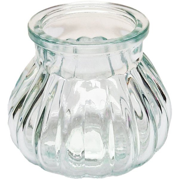 Clear Veneto Bubble Jar - Elegant Glass Storage Container for Home Decor and Organization