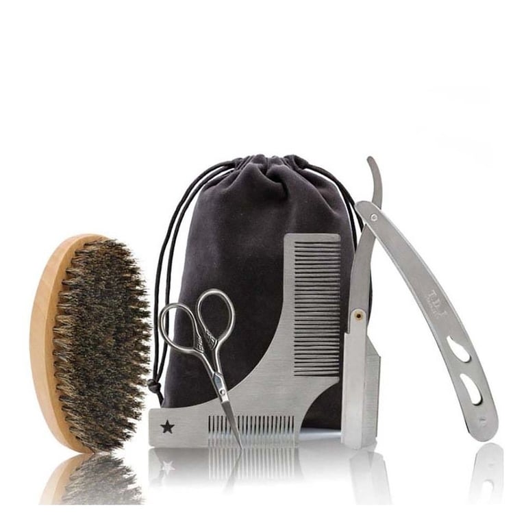Beard Card Grooming Kit - Complete Beard Trimmer Tool Set for Men s Facial Hair Maintenance and Care